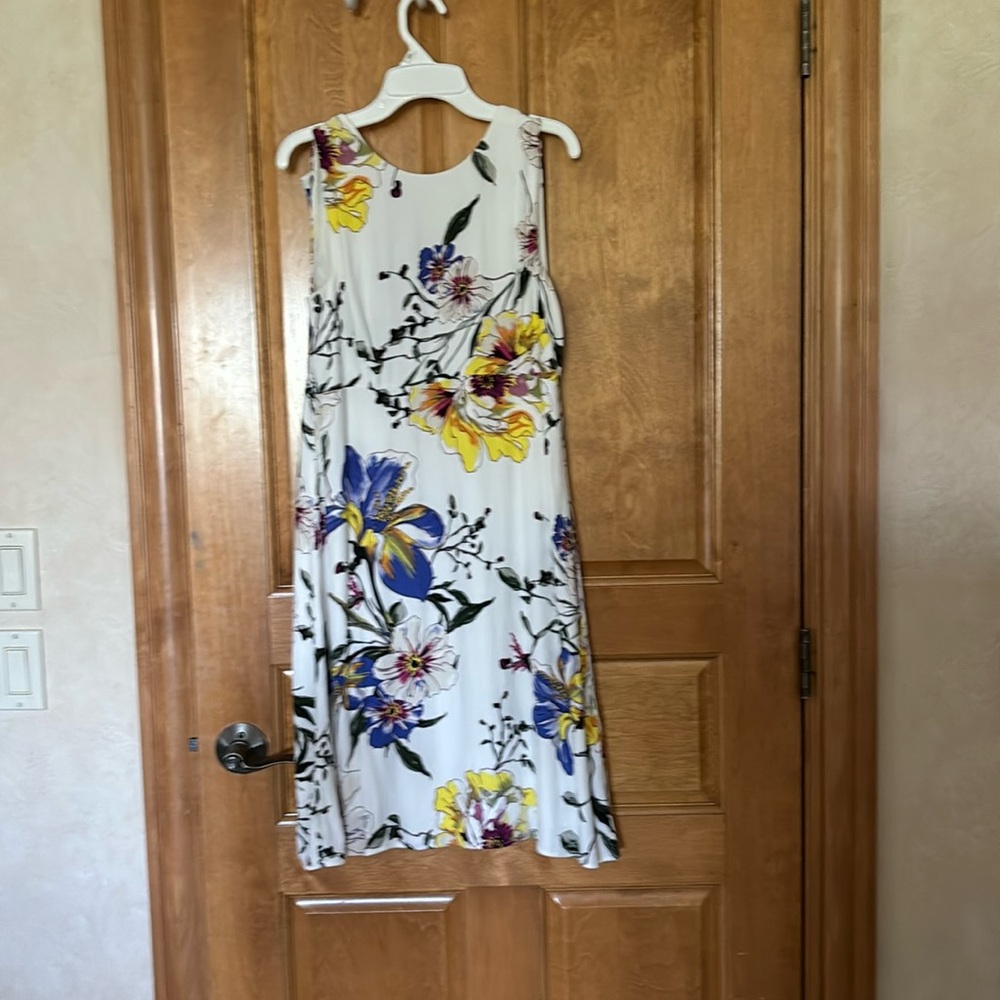 Banana Republic White Floral Short Dress
